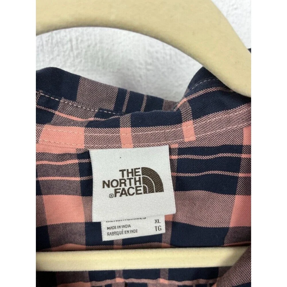 THE NORTH FACE MENS XLARGE BUTTON DOWN LONG SLEEVE PLAID SHIRT